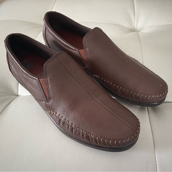 SAS Dream Tripad Comfort Brown Split Toe Slip On USA Loafers Women's US 10 N - Picture 1 of 11